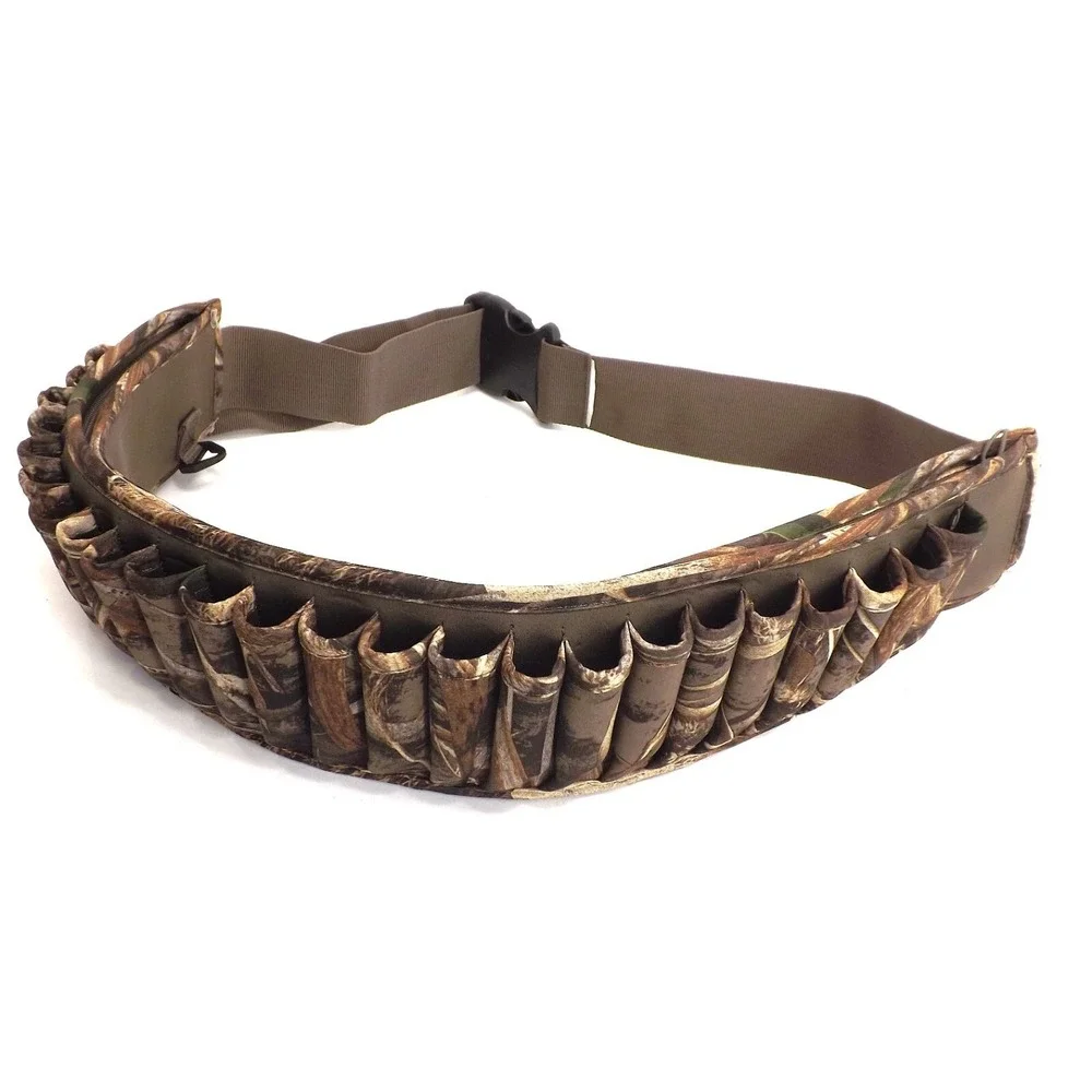 GW Neoprene Camouflage 25 shotgun shell Hunting Ammo belt & Utility zip pocket